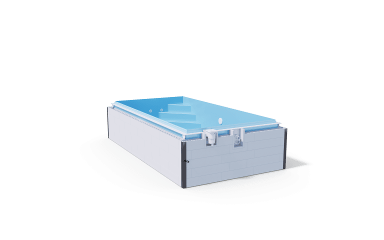 Serie Benefit G2 QBIG Skimmerbecken Ecktreppe GSA