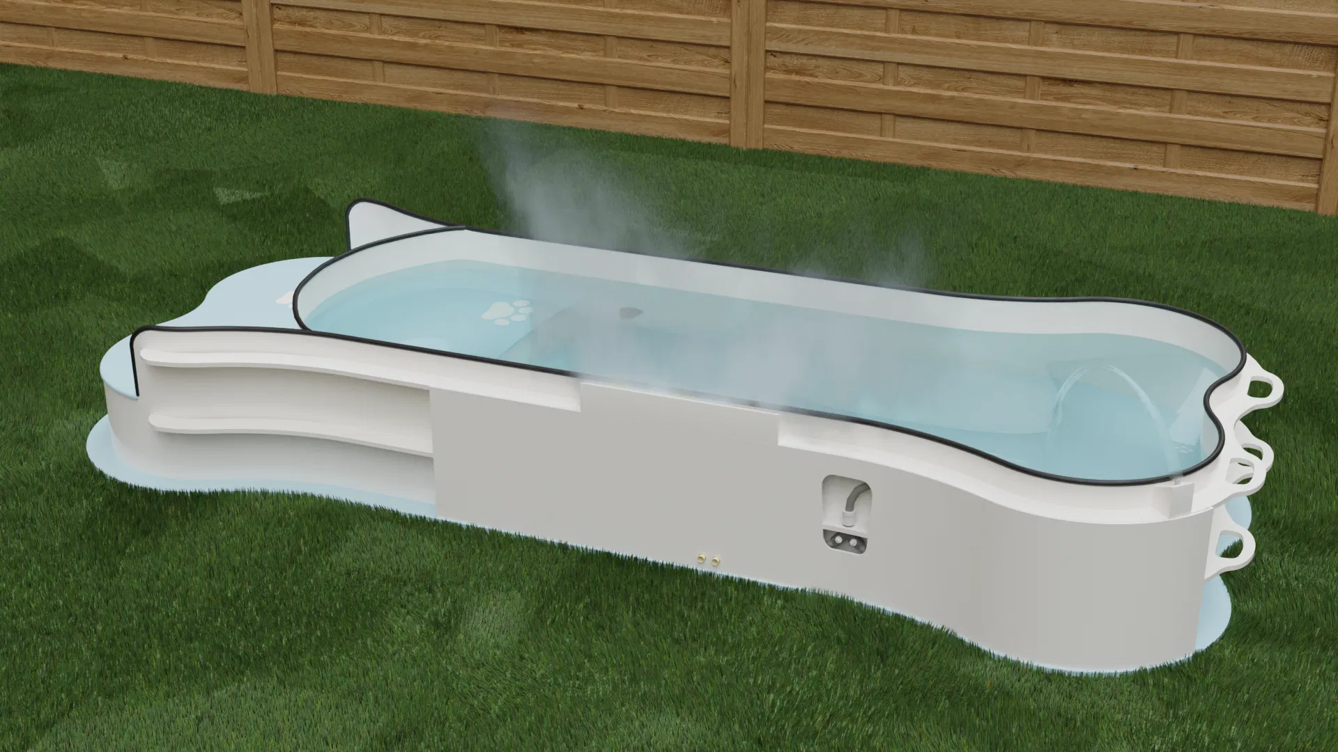 Hundebecken Bone Junior blau/weiß 4 007 1