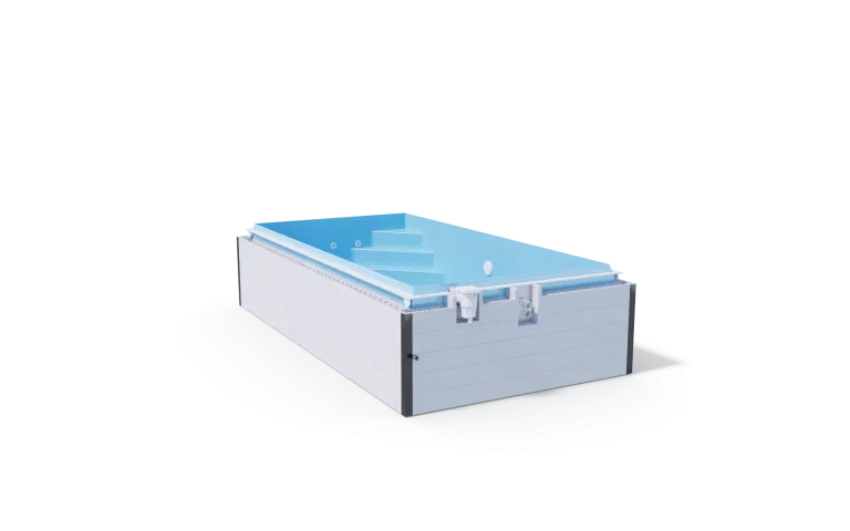 Serie Benefit G2 QBIG Skimmerbecken Ecktreppe GSA